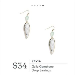 Kevia gold and gemstone earrings